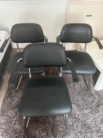 3 Buisframe Stoelen met Skai Bekleding, Huis en Inrichting, Stoelen, Ophalen, Rietveld vintage gispen de wit, Gebruikt, Drie