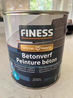 Finess beton verf antraciet 750ml nieuw, Doe-het-zelf en Verbouw, Verf, Beits en Lak, Nieuw, Ophalen of Verzenden, Verf, Grijs