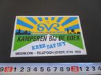 sticker SVR Kamperen bij de boer Meerkerk 01837-2741-1516, Ophalen, Zo goed als nieuw, Bedrijf of Vereniging