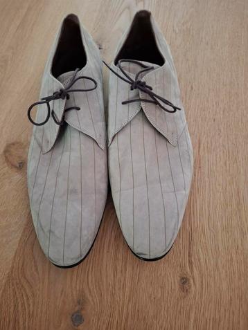 Herenschoenen maat 45 Manzetti grijze nette schoenen. beschikbaar voor biedingen