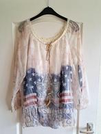 Leuke crèmekleurige dames blouse tuniek maat XL XXL 46 48, Kleding | Dames, Blouses en Tunieken, Ophalen of Verzenden, Zo goed als nieuw