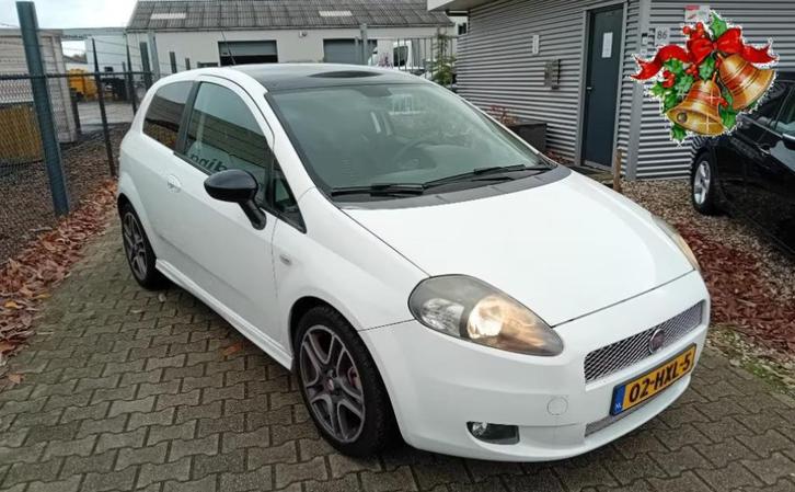 Fiat Punto 1.4 16V Turbo 3DR 2009 Wit PANORAMADAK!! AIRCO!!, Auto's, Fiat, Bedrijf, Punto, ABS, Airbags, Airconditioning, Alarm