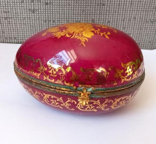 limoges doos in de vorm van een ei frans, Antiek en Kunst, Antiek | Porselein, Ophalen of Verzenden