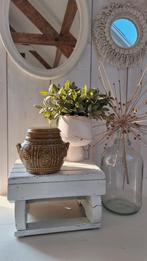 Vintage aardewerk voorraad pot met deksel, DDR, bruin, Vintage, Gebruikt, Vintage, Overige typen