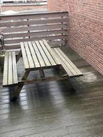Houten Pickniktafel - Tuinmeubilair ophalen in Den Haag, Tuin en Terras, Ophalen of Verzenden, Gebruikt, Rechthoekig, Hout