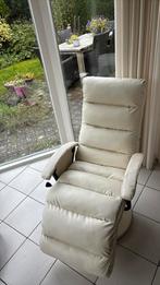 Relax stoel wit, Ophalen, Gebruikt, Leer, 50 tot 75 cm