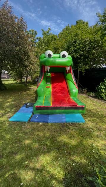 Springkussen krokodil inclusief bezorgen te huur  beschikbaar voor biedingen