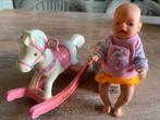 Mini baby born met paard, Kinderen en Baby's, Speelgoed | Poppen, Ophalen of Verzenden, Zo goed als nieuw, Babypop