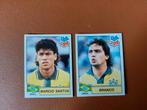 panini usa 94 branco en marcio santos brazilie, Ophalen of Verzenden, Zo goed als nieuw, Buitenlandse clubs, Poster, Plaatje of Sticker