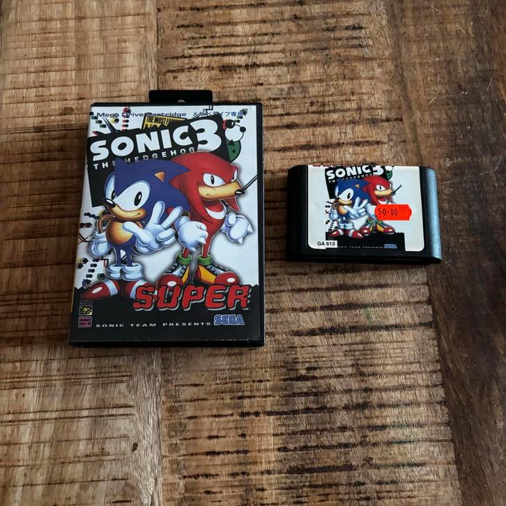 Sonic 3 Sega Mega Drive, Spelcomputers en Games, Games | Sega, Gebruikt, Mega Drive, Platform, 2 spelers, Vanaf 7 jaar, Eén computer