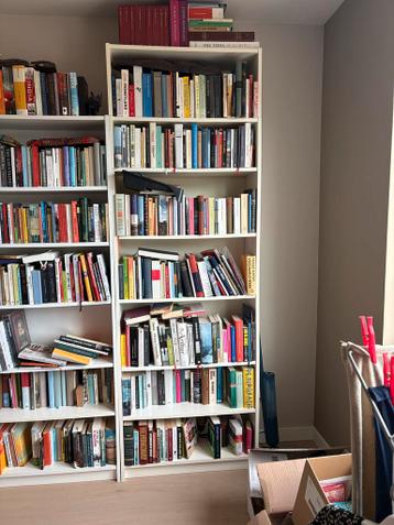 Billy boekenkasten ikea, 3 stuks en 2 verhogers/extra plank - afbeelding 3