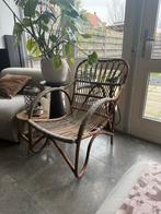 Rieten Lounge Stoel - Balkon/Binnen, Ophalen, Gebruikt, Minder dan 75 cm, Riet of Rotan