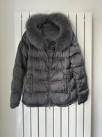 100% Originele • PRADA • Jas • Antraciet • Fox Fur Bont • L, Gedragen, Grijs, Maat 42/44 (L), Ophalen of Verzenden