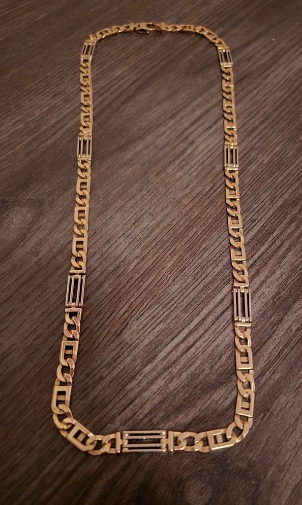 14 karaat 585 Gouden Rolex Koningsschakel Ketting, Sieraden, Tassen en Uiterlijk, Kettingen, Zo goed als nieuw, Goud, Goud, Ophalen