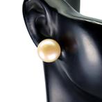 Nieuwe zilveren oorbellen met echte Parels - 13 mm, Sieraden, Tassen en Uiterlijk, Oorbellen, Nieuw, Knopjes of Stekers, Met edelsteen