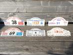 5 toerrit bordjes voor op een oldtimer? 1991 - 2001, Ophalen of Verzenden, Gebruikt, Reclamebord