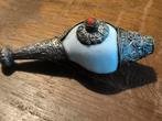 Tibetaanse schelptrompet lengte 14 cm, Ophalen of Verzenden