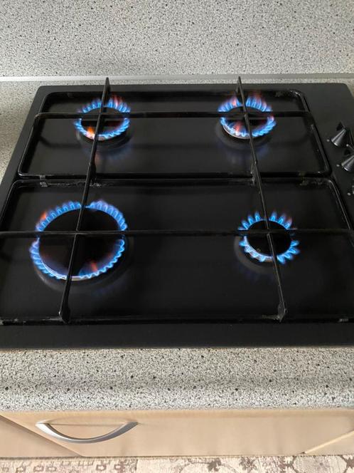 Inbouw 4 pits gaskookplaat zanussi built-in, Witgoed en Apparatuur, Kookplaten, Gebruikt, Inbouw, Gas, 4 kookzones, Ophalen