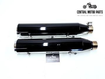 Slip ons Softail 2007-2017 chroom met glans zwart beschikbaar voor biedingen