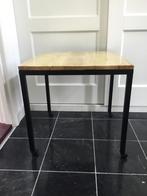 Salon tafel, bijzettafel Grenenhout & Staal - Op Wieltjes, Huis en Inrichting, Tafels | Sidetables, Ophalen, 50 tot 100 cm, Industrieel, vintage, uniek op maat gemaakt