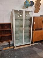 Vintage XL  vitrine industrieel jaren 60, Ophalen, ,, 50 tot 100 cm, Zo goed als nieuw