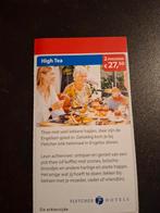 High Tea Fletcher Hotels 2 personen €27,50, Twee personen, Kortingsbon, Overige typen