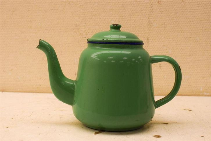 Emaille theepot 48440, Antiek en Kunst, Antiek | Emaille, Ophalen of Verzenden