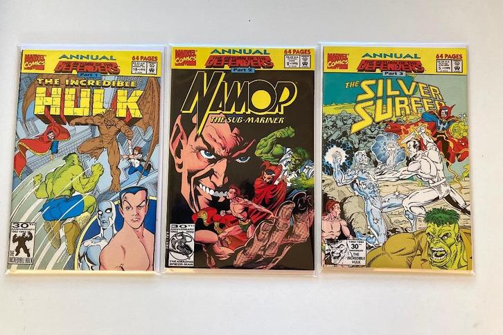 Return of the Defenders #1-3 Annuals (set) Marvel 1992, Boeken, Strips | Comics, Nieuw, Meerdere comics, Amerika, Ophalen