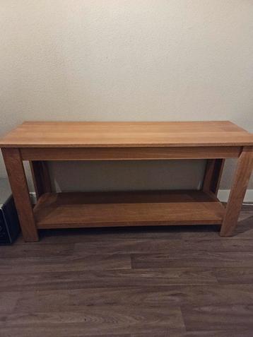 Eikenhouten Consoletafel met Legplank geheel Krasvrij beschikbaar voor biedingen