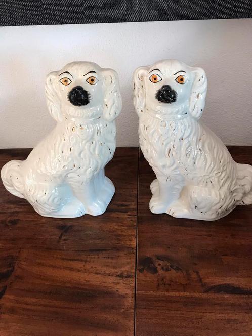 WEE ANTIEKE uit erfenis JAREN 50 STAFFORDSHIRE honden, Antiek en Kunst, Antiek | Keramiek en Aardewerk, Ophalen of Verzenden