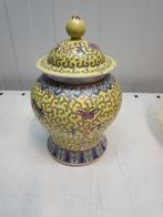 Antieke Chinese gemberpot met deksel, Ophalen of Verzenden