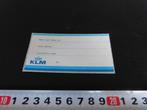 sticker Label KLM   luchtvaart, Ophalen, Zo goed als nieuw