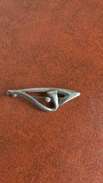 925 sterling zilver broche Teka Theodor Klotz Pforzheim, 4 tot 7 cm, Gebruikt, Ophalen of Verzenden, Zilver