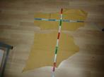 Zachtgeel resten soepel echt leer rundleer, Verzenden, Nieuw, 30 tot 120 cm, 30 tot 200 cm