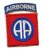 WO2 US 82nd Airborne Division patch, Verzamelen, Militaria | Tweede Wereldoorlog, Embleem of Badge, Amerika, Ophalen of Verzenden
