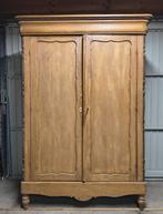 Antieke houten voorraadkast met houtsnijwerk, Ophalen, Gebruikt, 150 tot 200 cm, 25 tot 50 cm