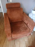 2 fauteuils stof warme kleur samen voor 80 euro, Eenpersoons, Nieuw, 75 tot 100 cm, Ophalen of Verzenden
