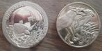 Grote zilveren munten. Zuid-Afrika. 50 cent. 2006 en 2010., Ophalen of Verzenden, Zuid-Afrika, Setje, Zilver