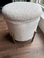 Opbergkruk met ruimte beige/ goud, Ophalen, Minder dan 50 cm, Rond, Zo goed als nieuw