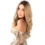 Swiss lace pruik lang blond haar zonder pony model Roxi, Verzenden, Nieuw, Pruik of Haarverlenging