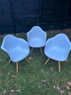 Witte kuipstoelen - set van 3, Huis en Inrichting, Stoelen, Ophalen, Kunststof, Gebruikt, Drie