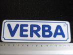 sticker verba logo, Verzenden, Zo goed als nieuw, Merk