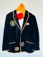 Luxe fluwelen Oeteldonk herenjas, Maat 52/54 (L), Carnaval, Oeteldonk, Ophalen of Verzenden