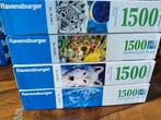 4 Ravensburger Puzzels 1500 Stukjes, Ophalen of Verzenden, 500 t/m 1500 stukjes, Gebruikt