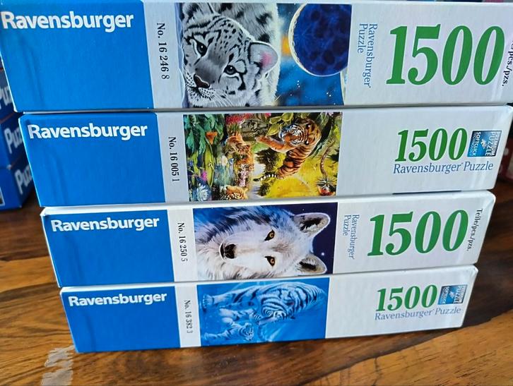 4 Ravensburger Puzzels 1500 Stukjes, Hobby en Vrije tijd, Denksport en Puzzels, Gebruikt, 500 t/m 1500 stukjes, Ophalen of Verzenden