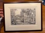 Een orginele Guilini Rik Axe Litho -  oudste brug in Brugge, Antiek en Kunst, Ophalen of Verzenden