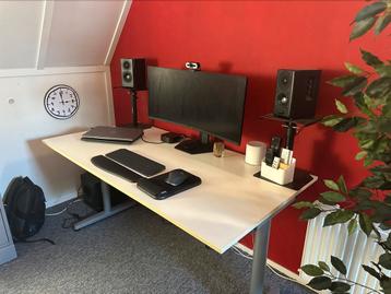 IKEA bureau Wit 160x80 cm hoogte verstelbaar Galant 18222