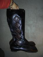 P54)prachtig zwart leren laarzen vintage look hugo boss 37,5, Hugo Boss, Hoge laarzen, Zo goed als nieuw, Zwart