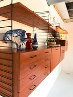 Vintage XL modulair wandsysteem, Munsterring ‘60, Huis en Inrichting, Kasten | Wandmeubels, 250 tot 300 cm, Ophalen of Verzenden