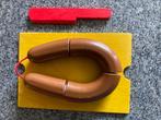Houten rookworst met mes en plankje, Ophalen of Verzenden, Gebruikt, Overige typen
